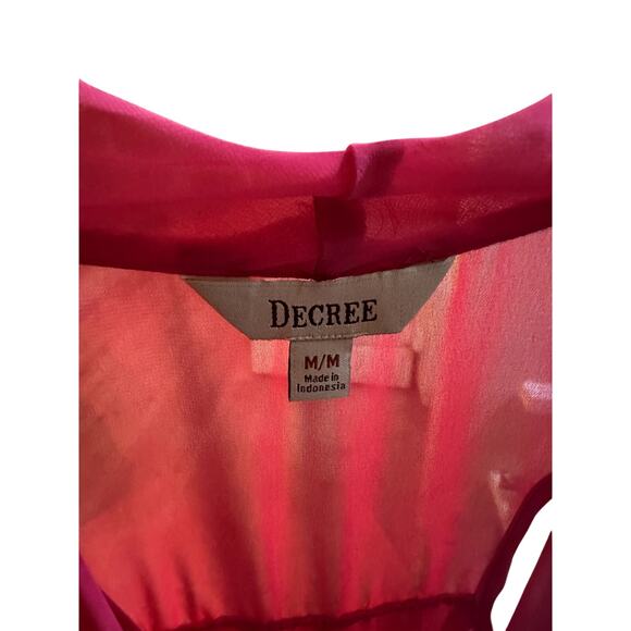 Y2K Decree Pink Cowl Neck Sheer Tank Top – Size Small - Picture 3 of 3